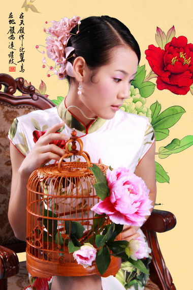 漂亮的旗袍摄影：蝶恋花(图5)