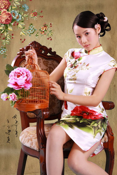 漂亮的旗袍摄影：蝶恋花(图4)