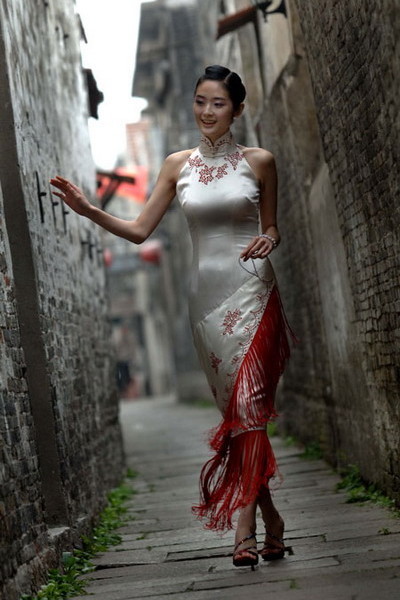 中国美女明星旗袍装(图8)