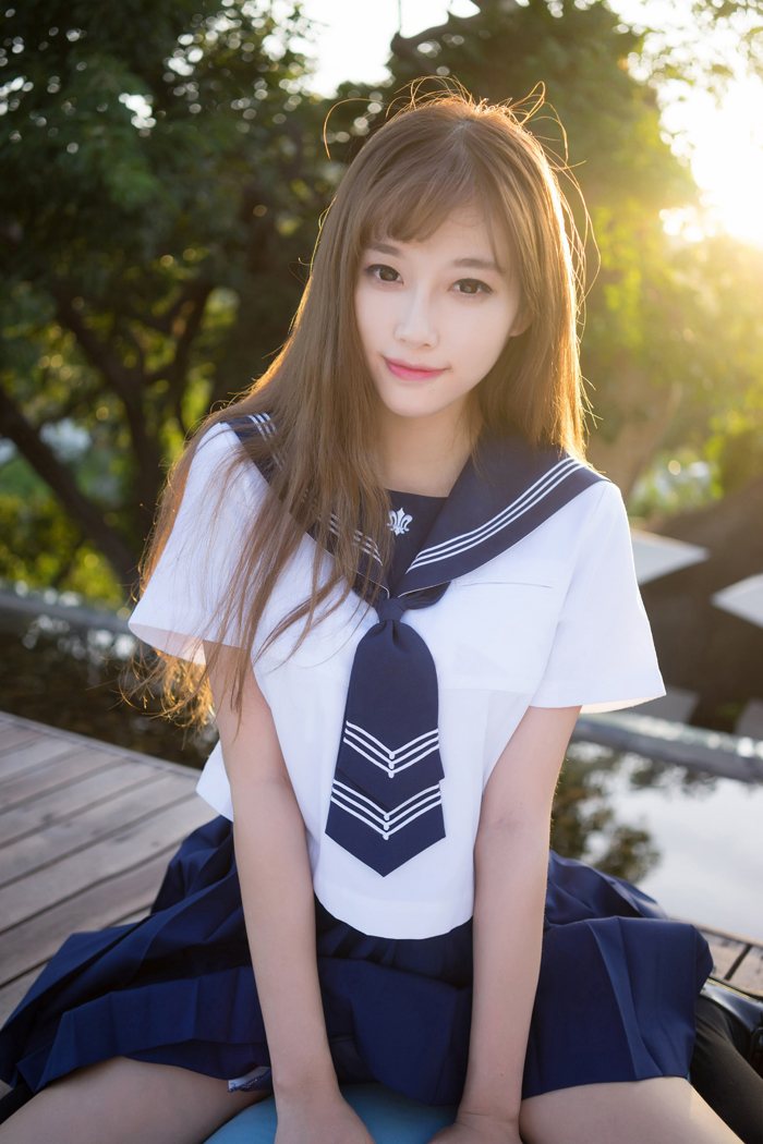 性感学生妹甜心CC制服外拍气质佳(图37)